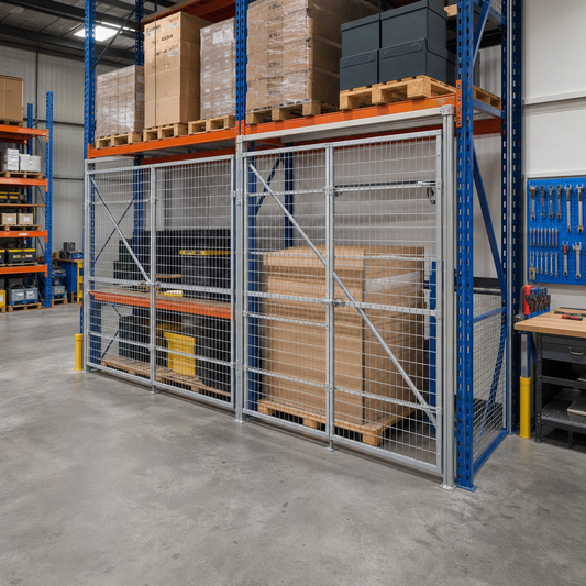 Mesh Pallet Retention Cages for 2–4 Pallets