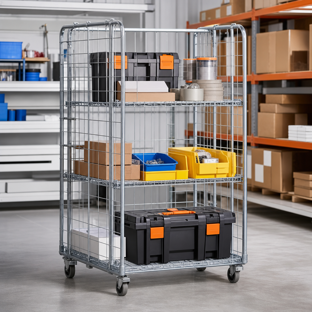Mesh Shelf for Security Roll Container