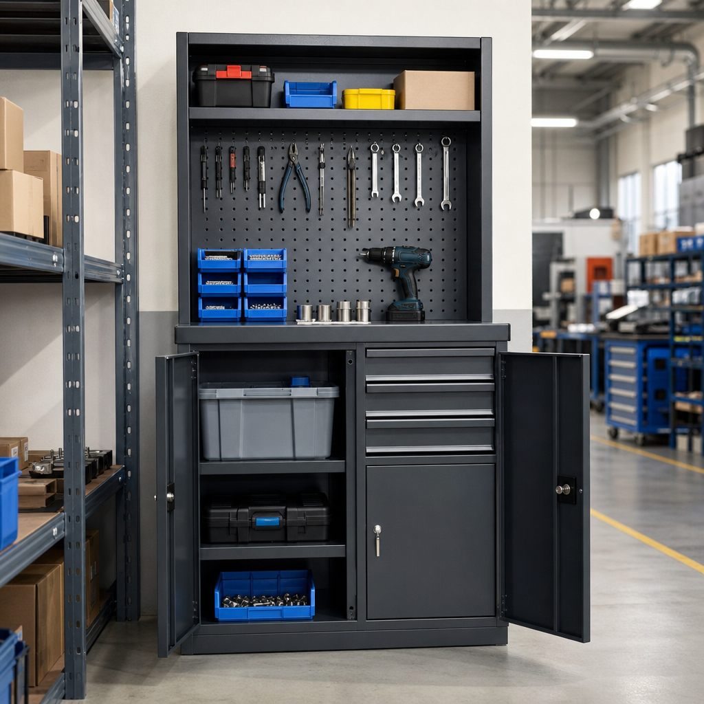 Metal Combination Tool Storage Cabinet 600x800x525mm