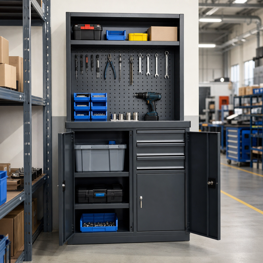 Metal Combination Tool Storage Cabinet 600x800x525mm