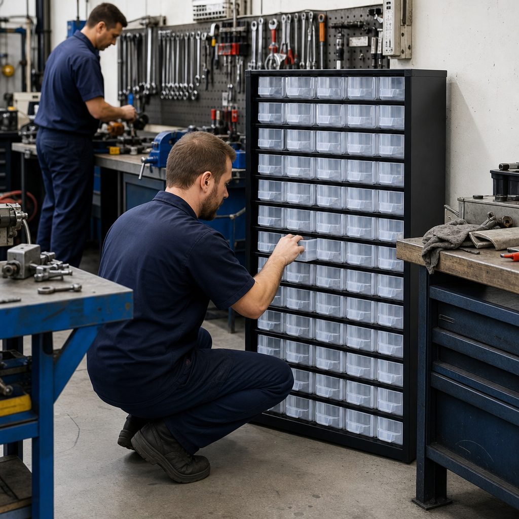 Metal Drawer Cabinet for Small Parts Storage