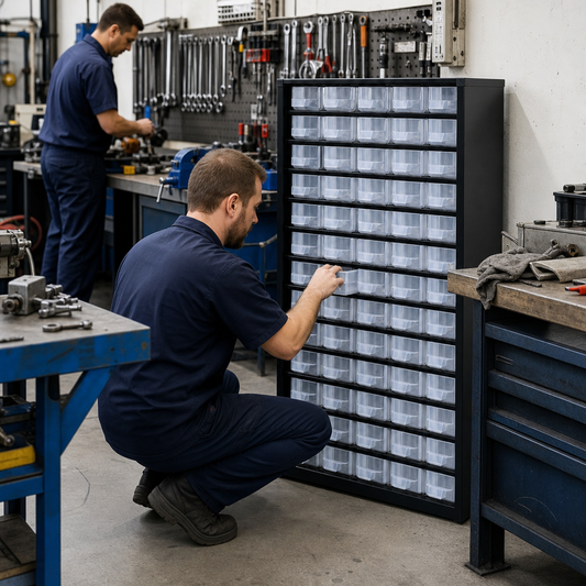 Metal Drawer Cabinet for Small Parts Storage