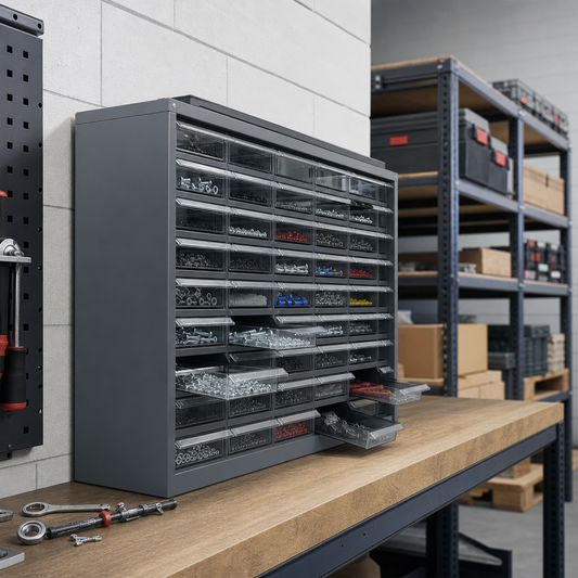 Metal Drawer Cabinet for Small Parts Storage