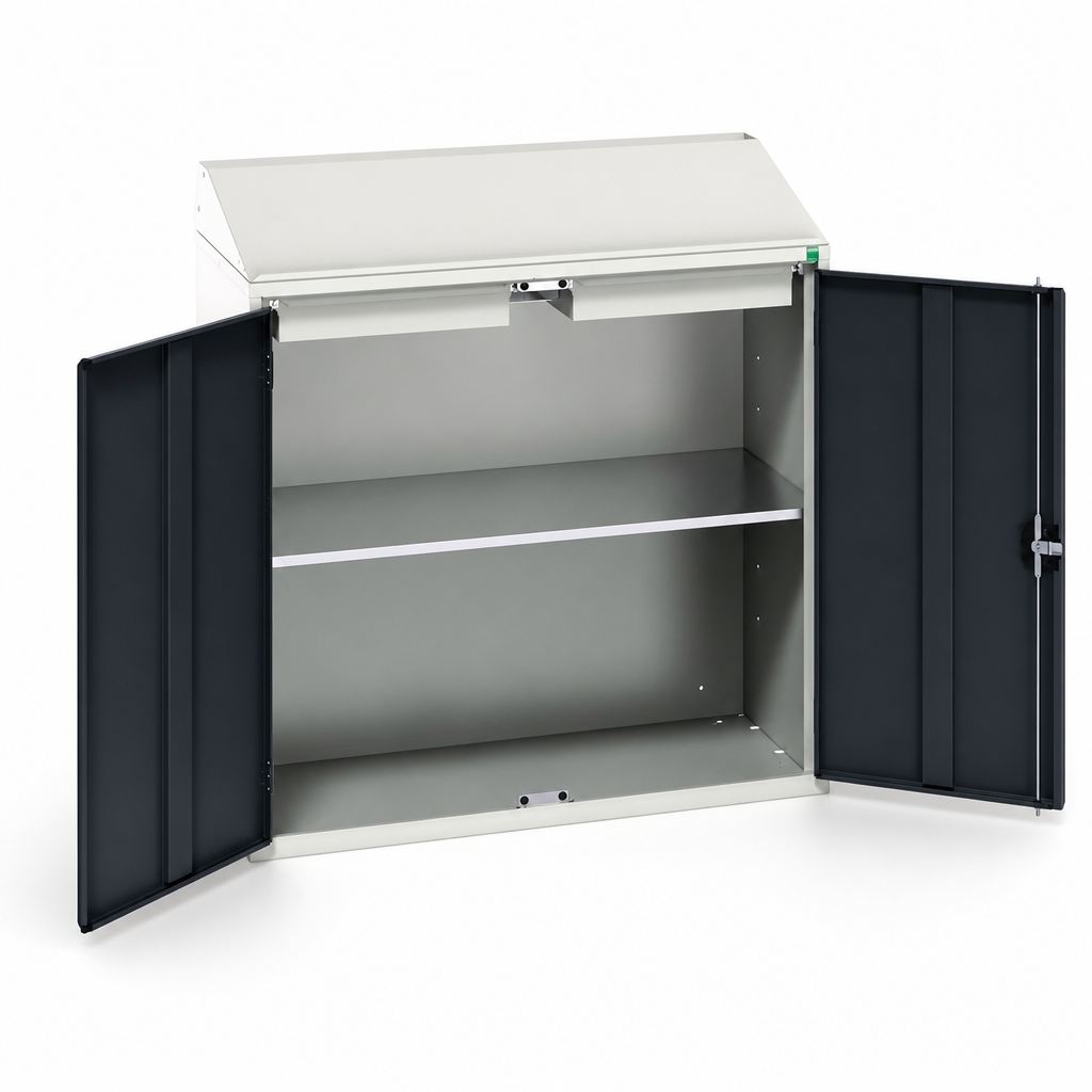 Metal Lectern Cabinet with Shelf and 2 Drawers 1130x1050mm