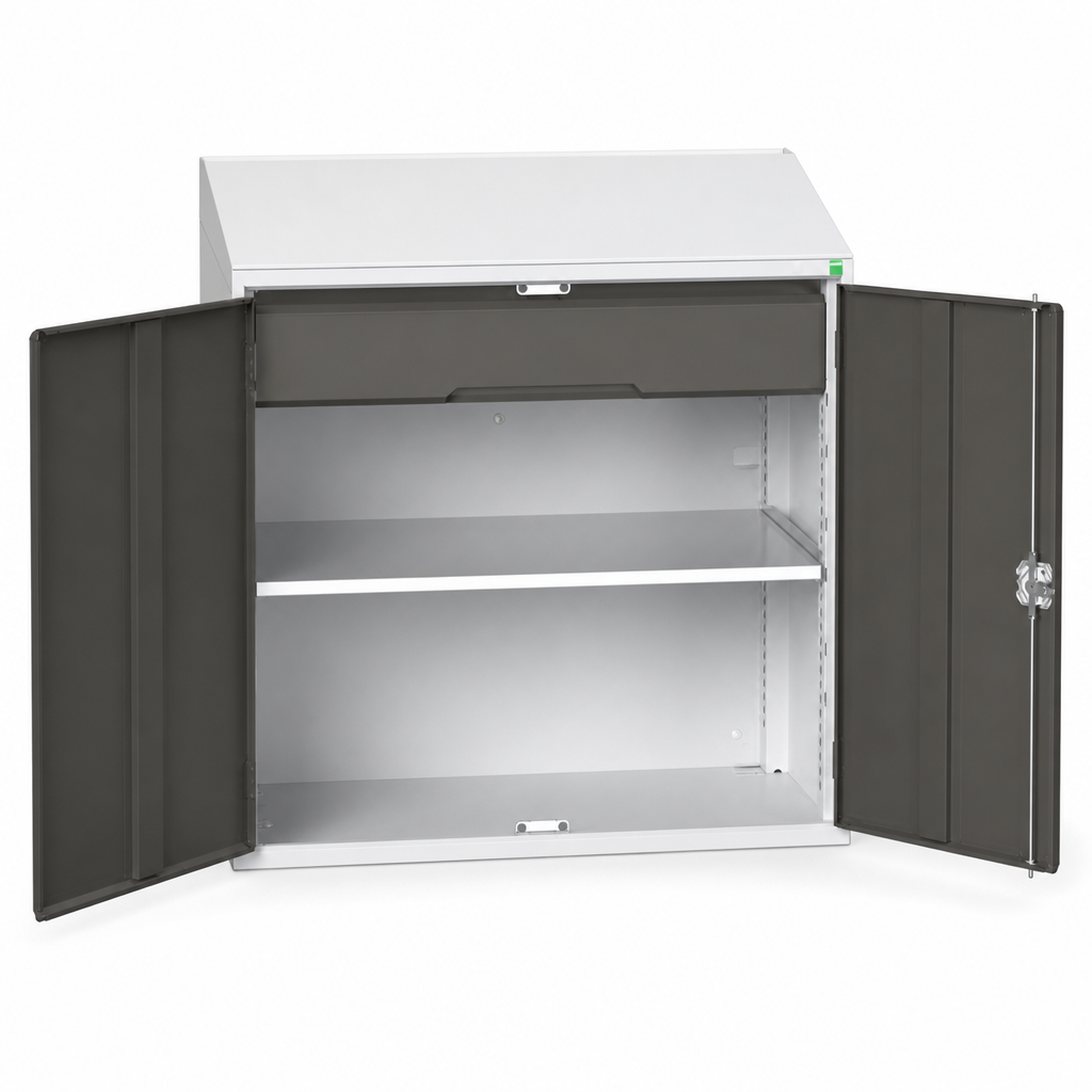 Metal Lectern Cabinet with Shelf and Drawer 1130 x 1050mm