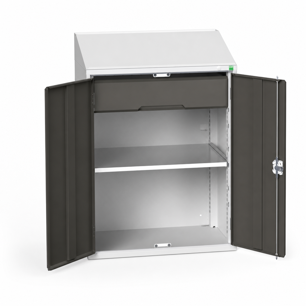 Metal Lectern Cabinet with Shelf and Drawer 1130 x 800mm