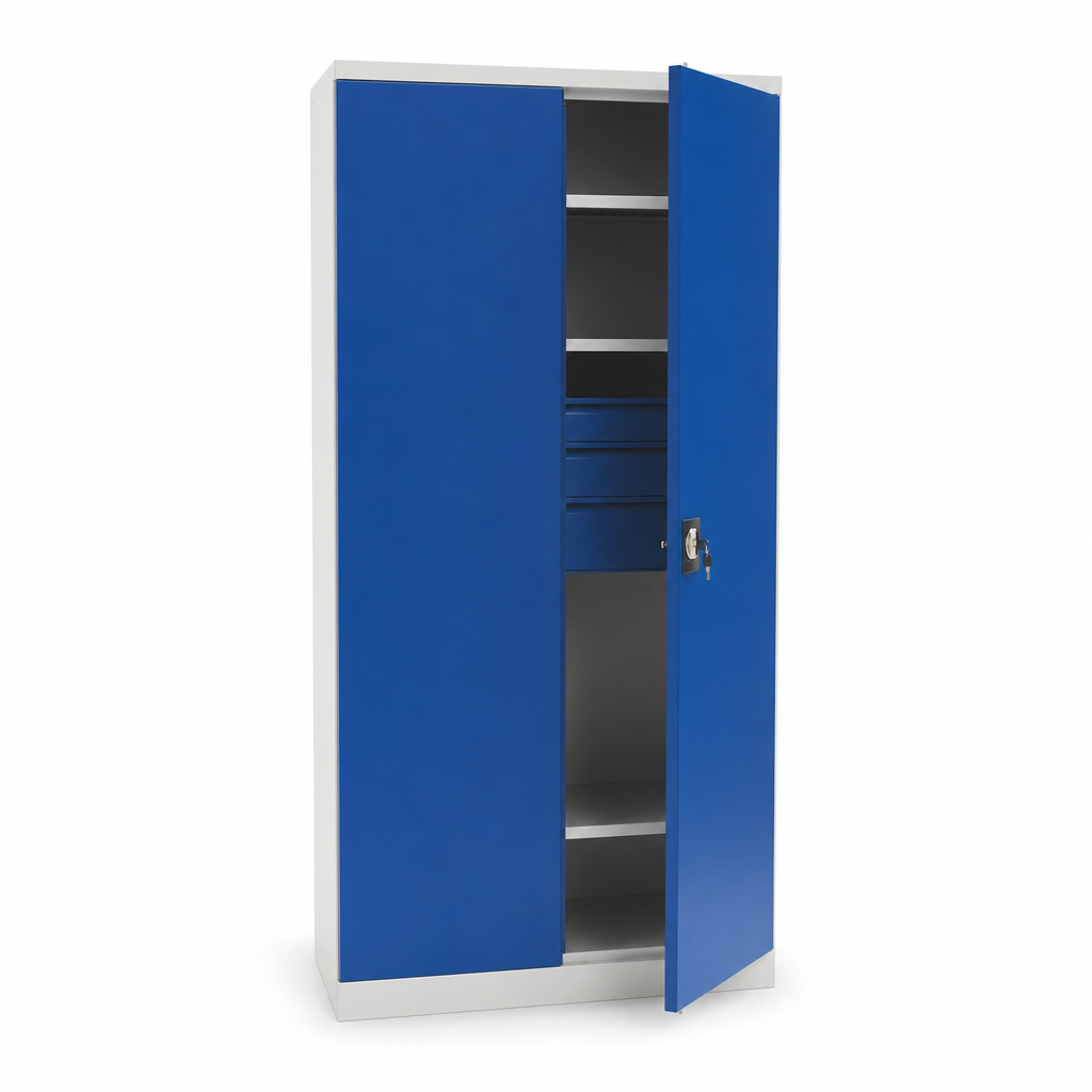 Metal Office Storage Cupboards With Drawers and Shelves