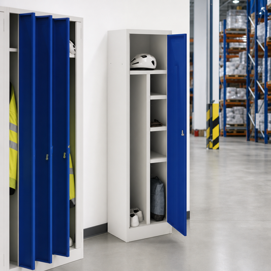 Metal PPE Workwear Lockers with 4 Shelves