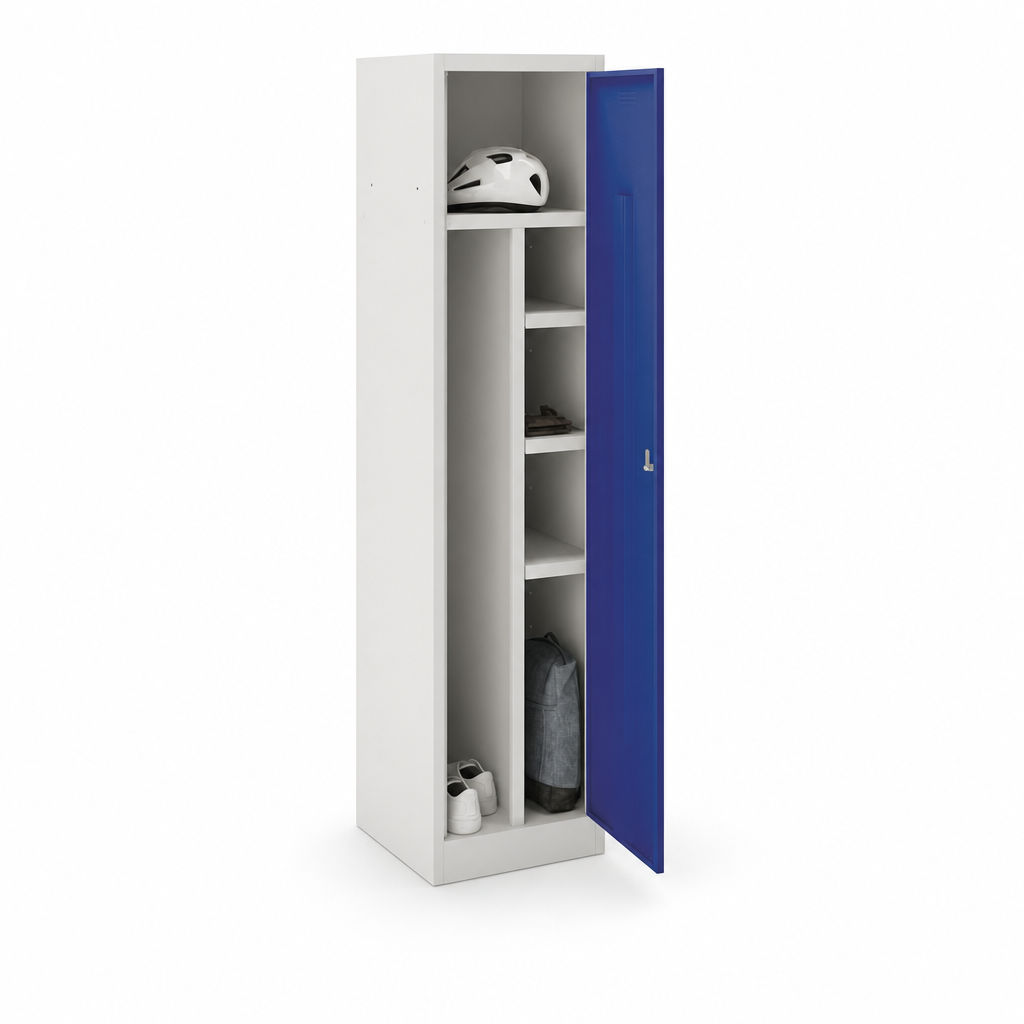 Metal PPE Workwear Lockers with 4 Shelves