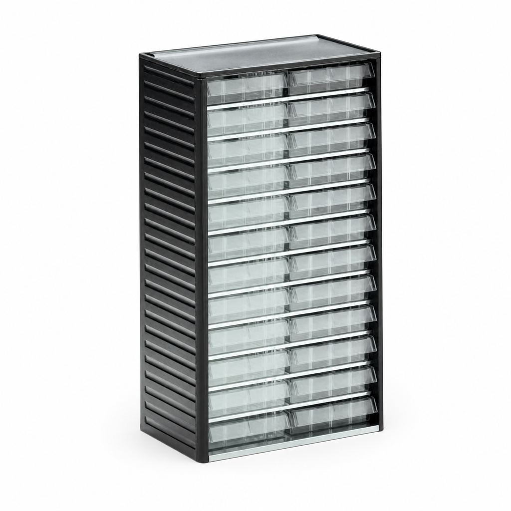 Metal Small Parts Drawer Cabinets with Assorted Bins