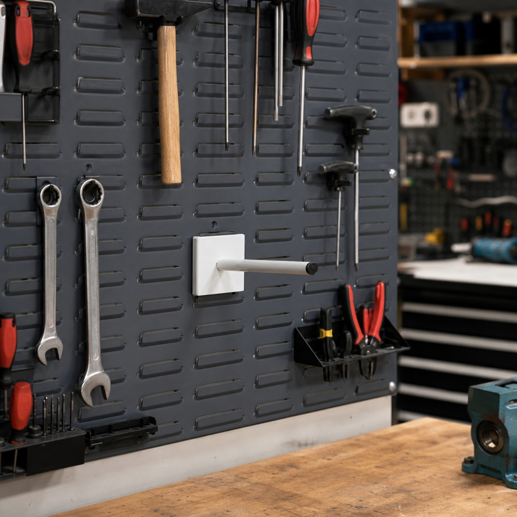 Metal Spigots for Louvre Panel Tool Storage