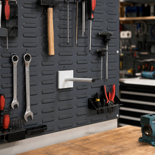 Metal Spigots for Louvre Panel Tool Storage