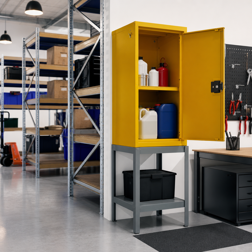 Metal Stand for COSHH Safety Cupboards