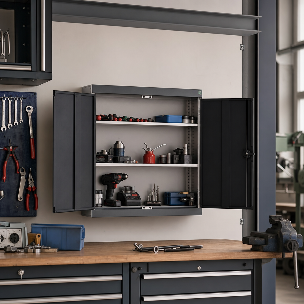 Metal Storage Cabinet with 2 Shelves 1000x1050mm