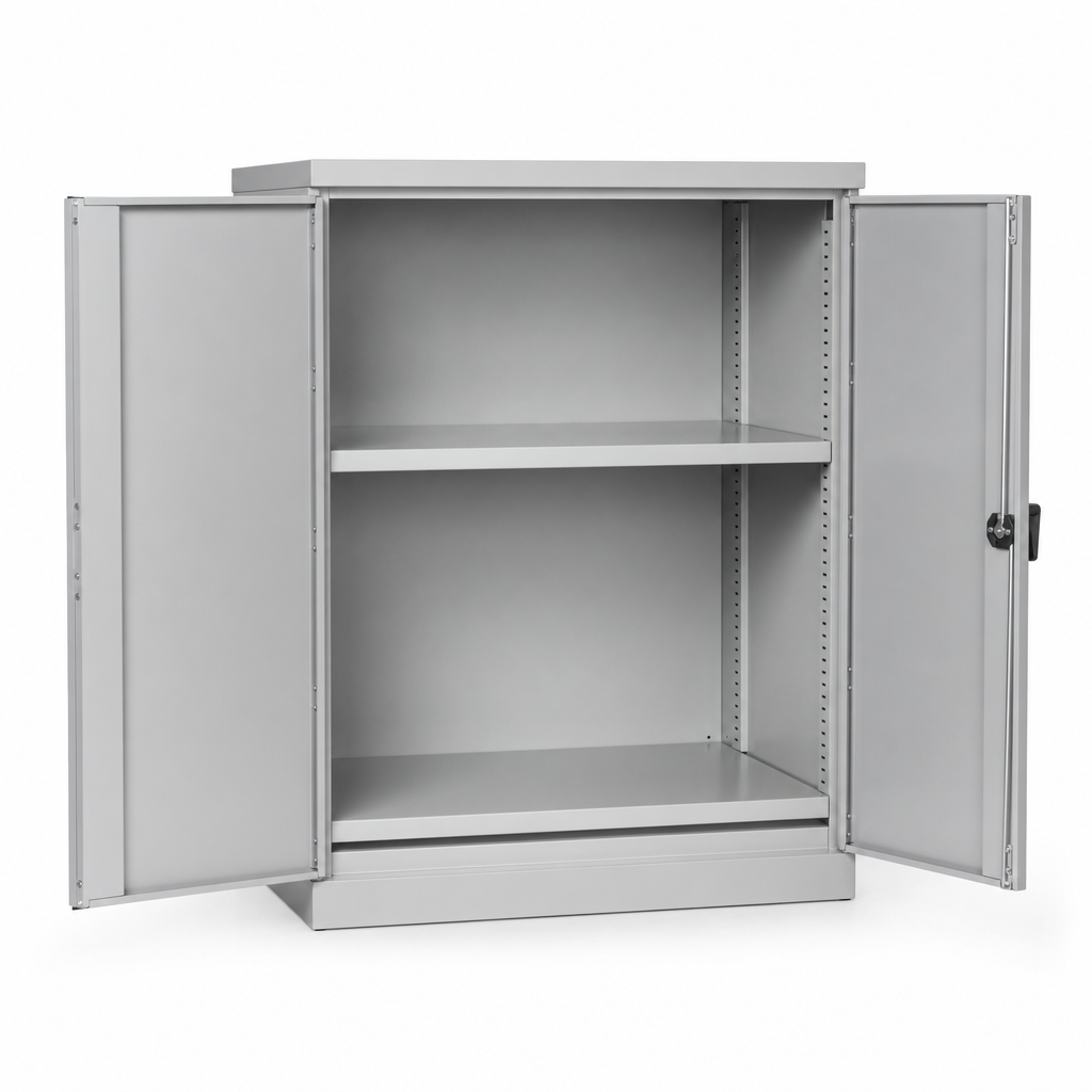 Metal Storage Cabinet with 2 Shelves 1000x1050mm