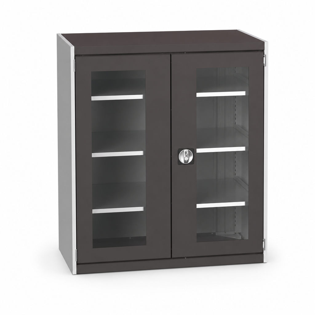 Metal Storage Cabinet with Vision Doors 1200 x 1050mm