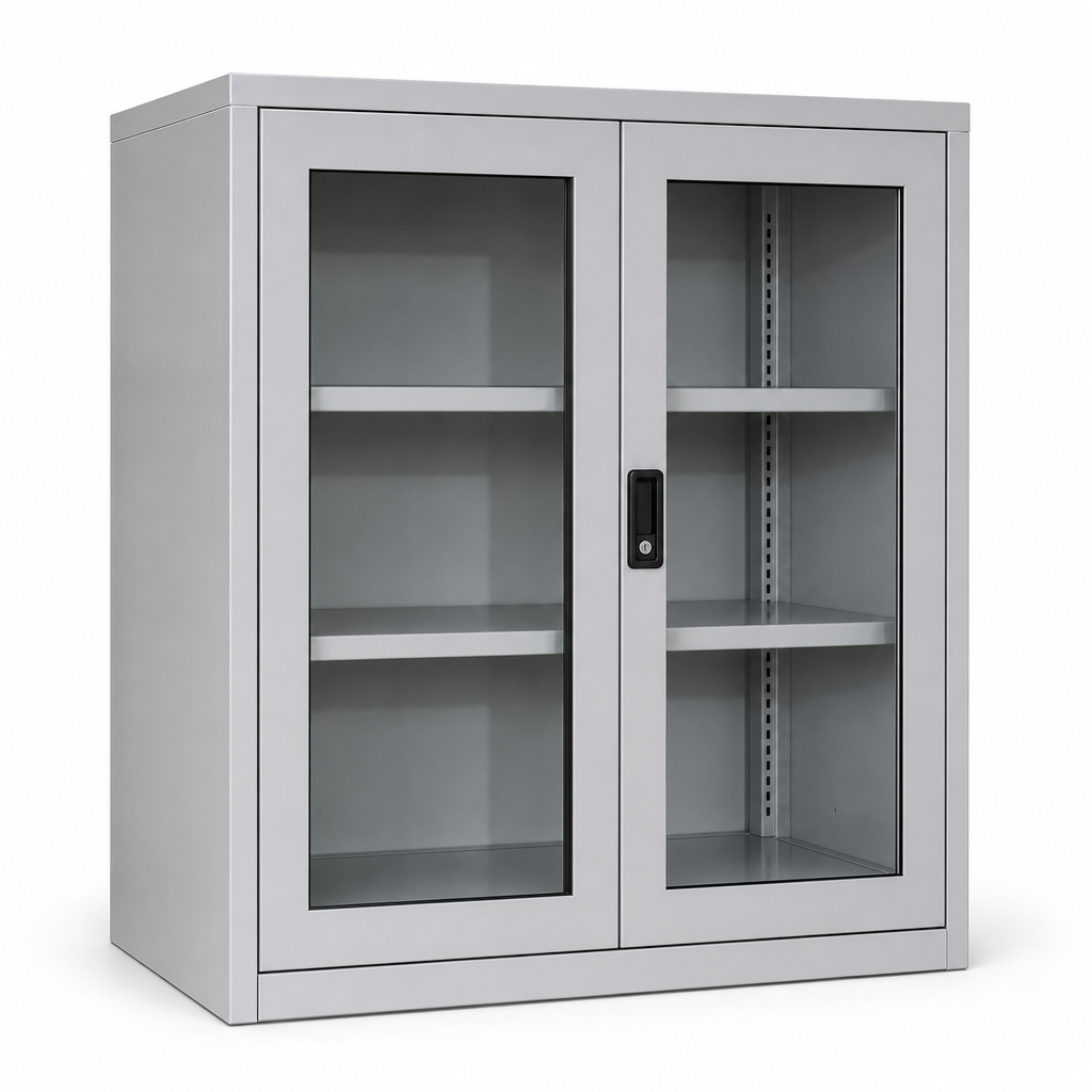 Metal Storage Cabinet with Vision Doors 1200 x 1050mm