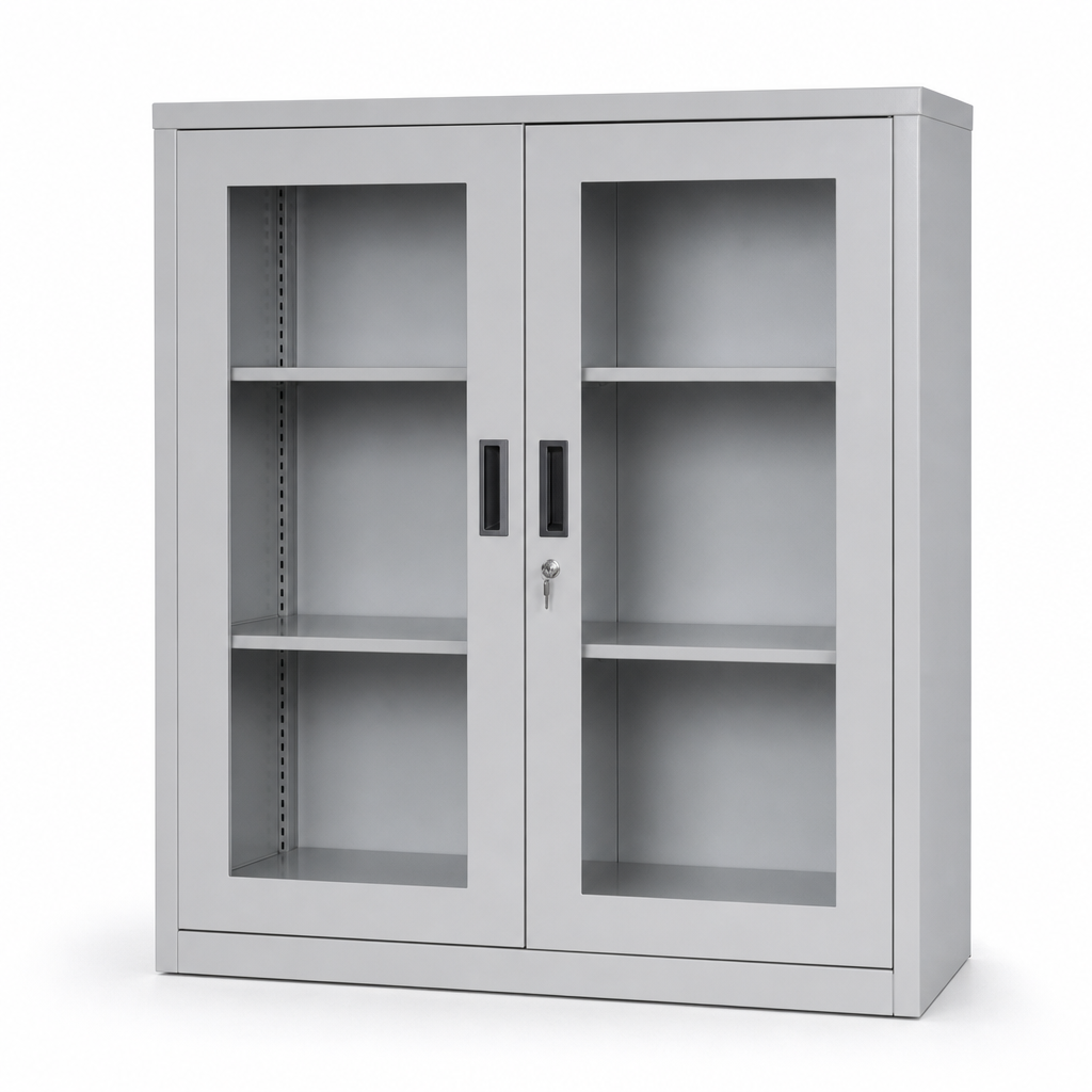 Metal Storage Cabinet with Vision Doors 1200x1300mm