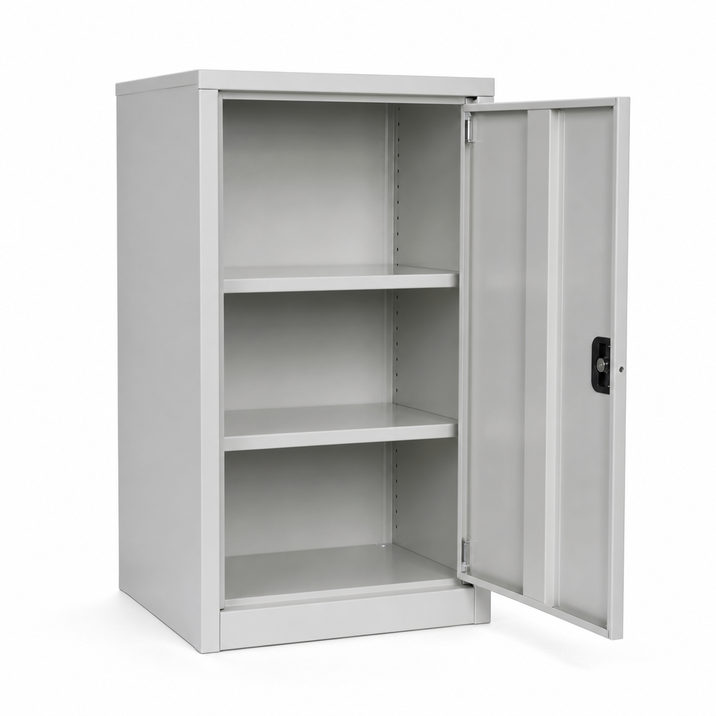 Metal Storage Cupboard with 2 Shelves 525x350mm