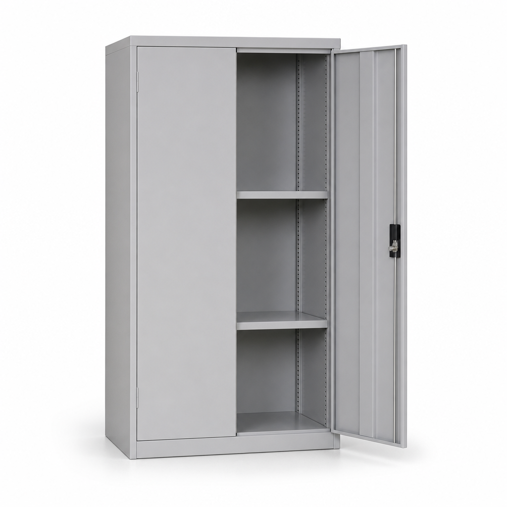 Metal Storage Cupboard with 2 Shelves 800mm Wide