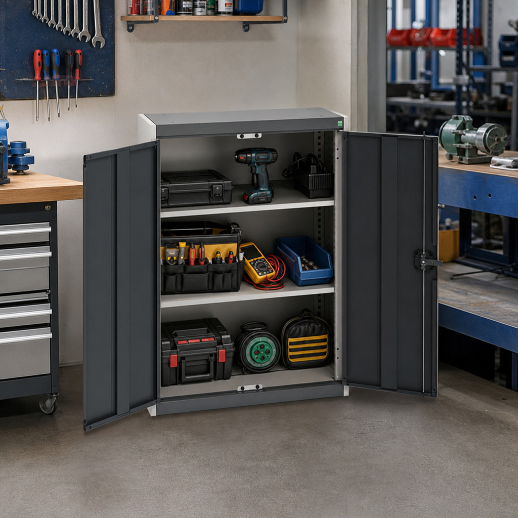 Metal Storage Cupboard with Adjustable Shelves 1000 x 800mm