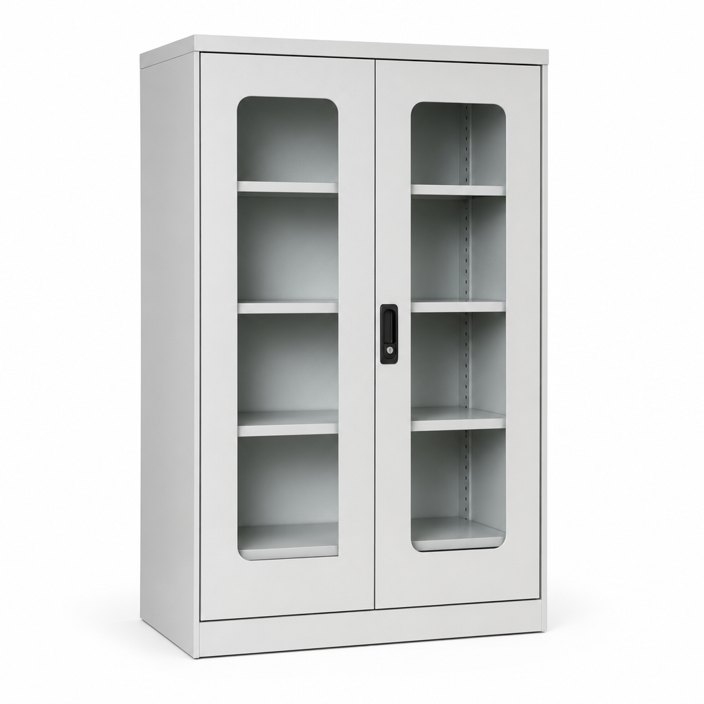 Metal Storage Cupboard with Vision Doors 1050x550mm