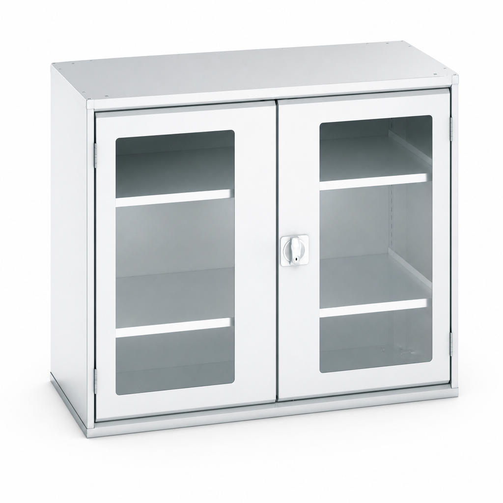 Metal Storage Cupboard with Vision Doors 1050x550mm