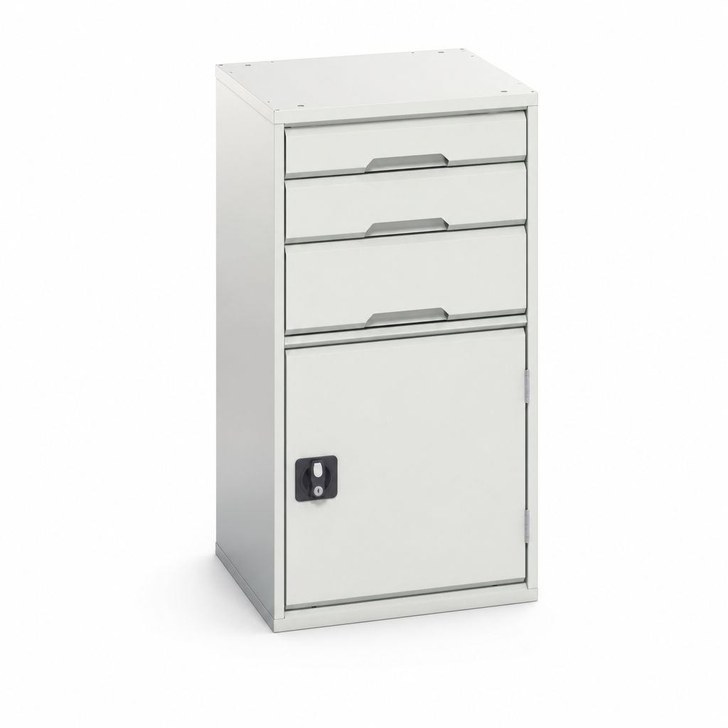 Metal Tool Cabinet with Multi-Drawer Layout and Shelf 1000x525mm