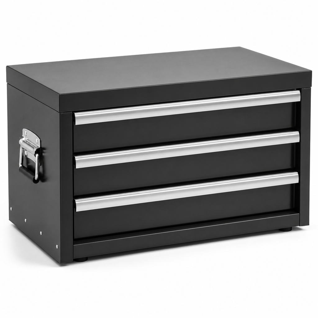 Metal Tool Chest with 3 Storage Drawers