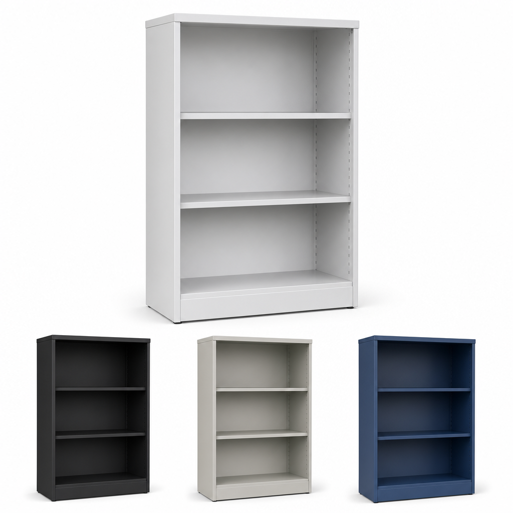 Mid-Height Office Bookcase with Colour Options