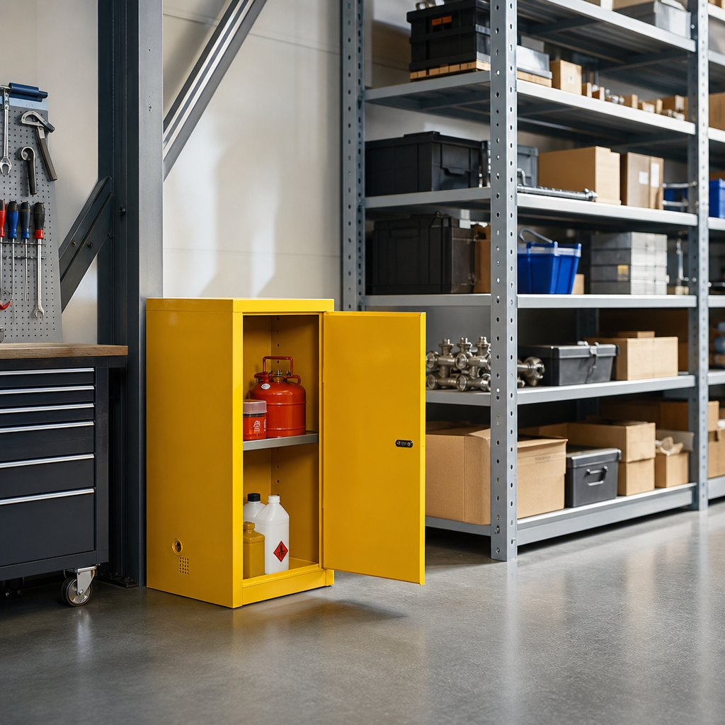 Mini Flammable Storage Cabinet with Single Shelf
