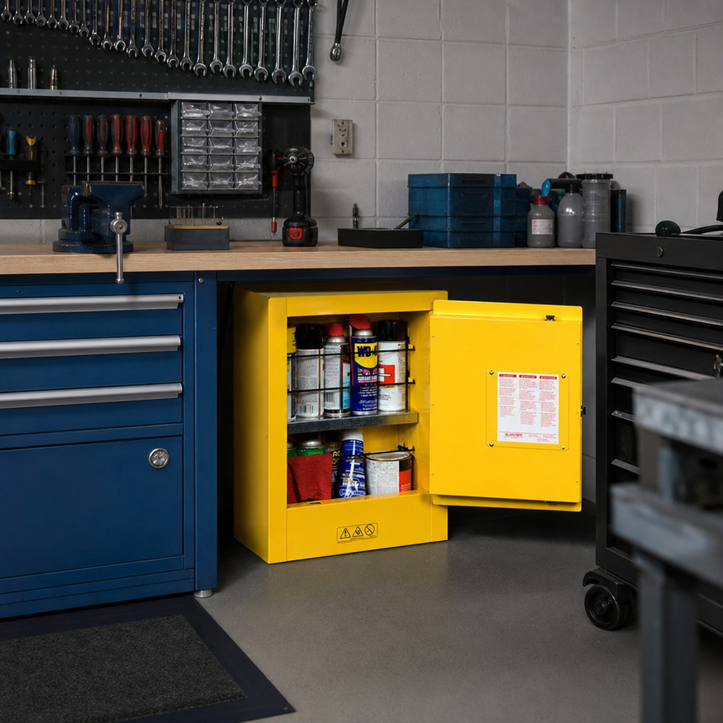 Mini Flammable Storage Cabinet with Single Shelf