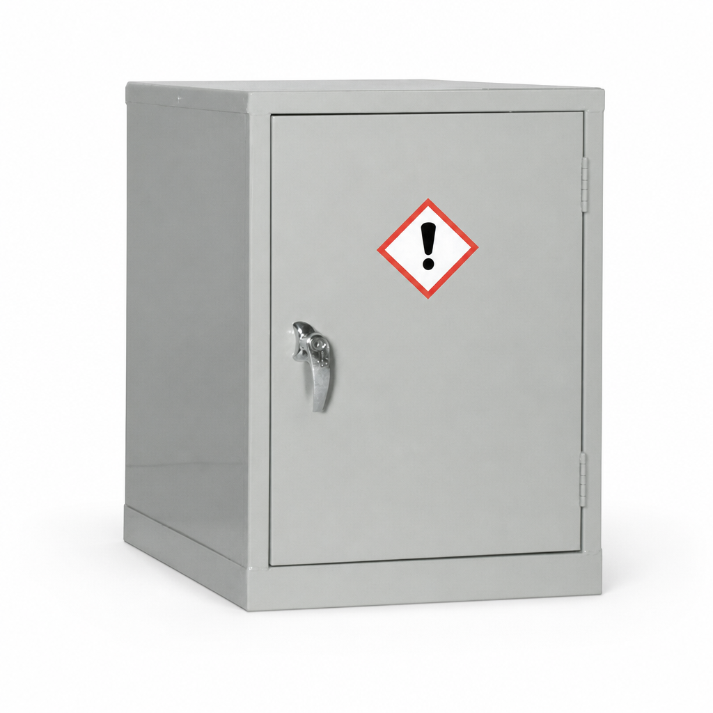 Mini Grey COSHH Hazardous Storage Cabinet 610 x 457mm