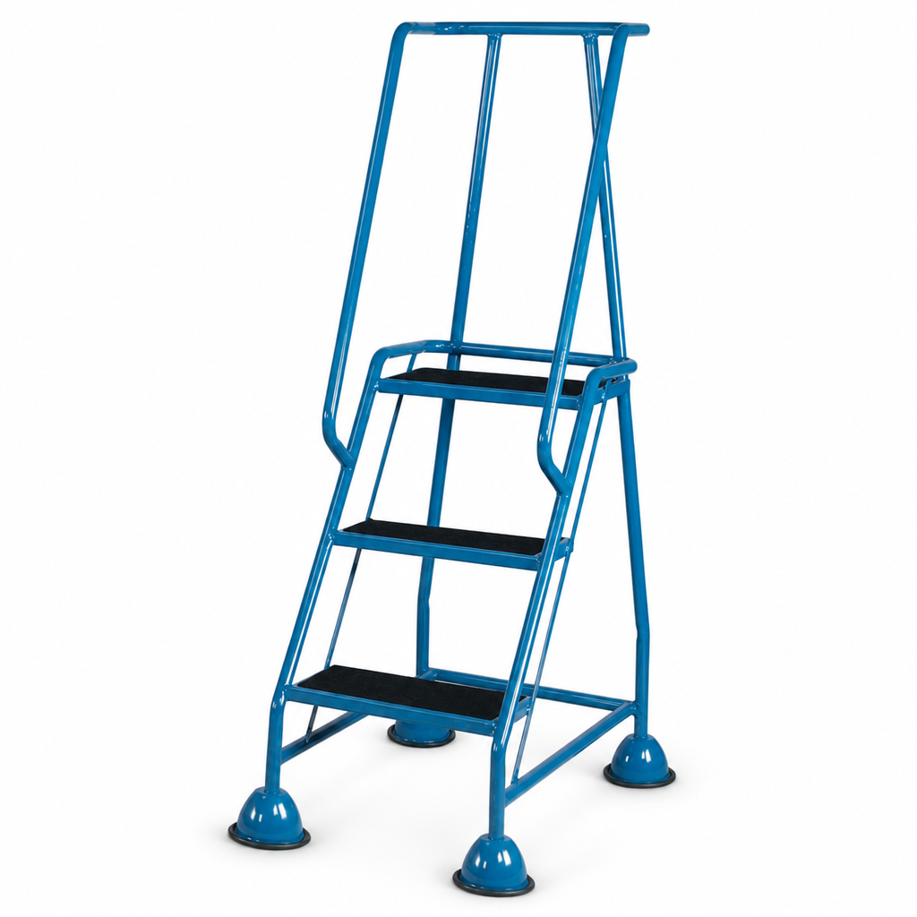 Mobile Anti-Slip Warehouse Steps with Domed Feet