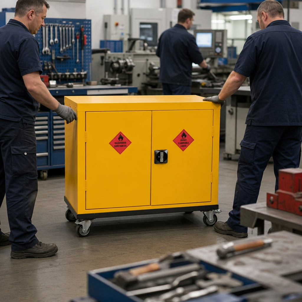 Mobile COSHH Chemical Safety Cabinet