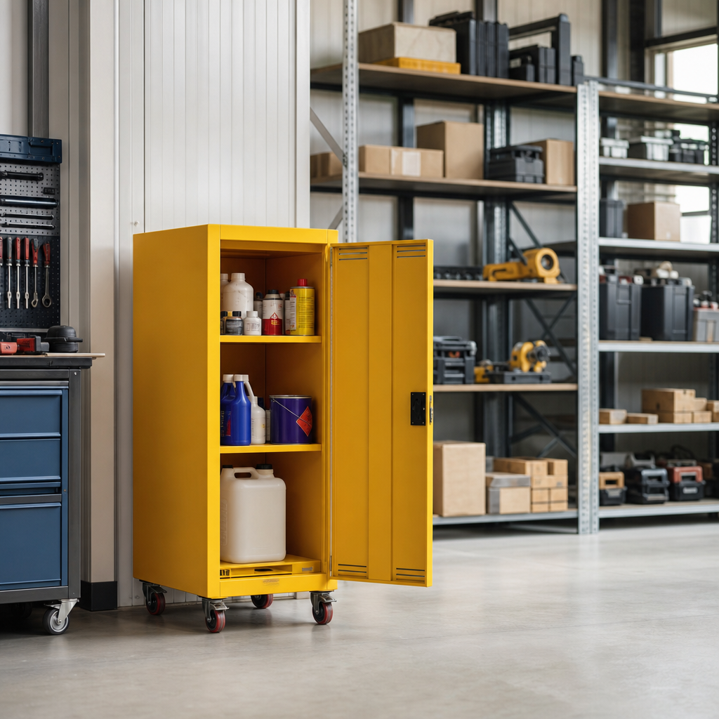 Mobile COSHH Chemical Safety Cabinet