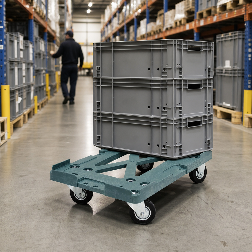 Mobile Dolly for Solid Euro Containers