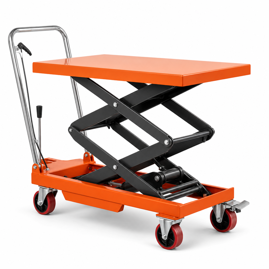 Mobile Double Scissor Lift Table 150kg–500kg