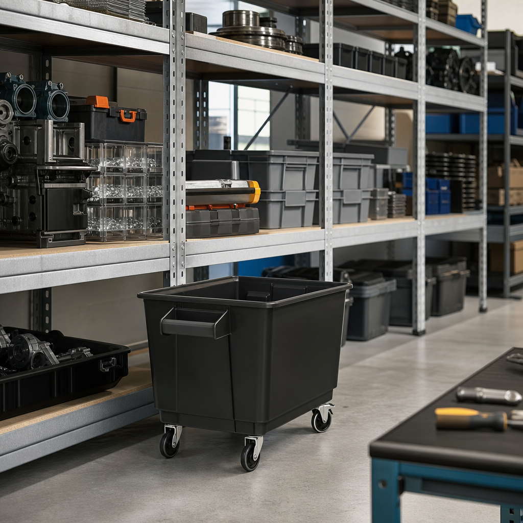Mobile Heavy Duty Container with 135 Litre Capacity