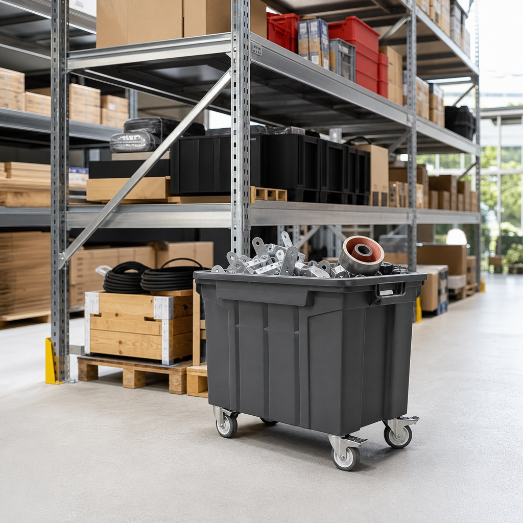 Mobile Heavy Duty Container with 320L Capacity