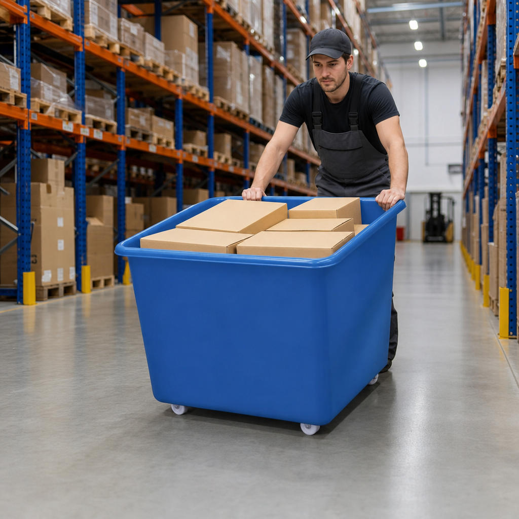 Mobile Heavy Duty Container with 320L Capacity
