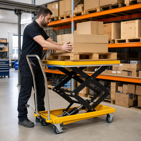 Mobile Hydraulic Scissor Lift Table 300kg Capacity