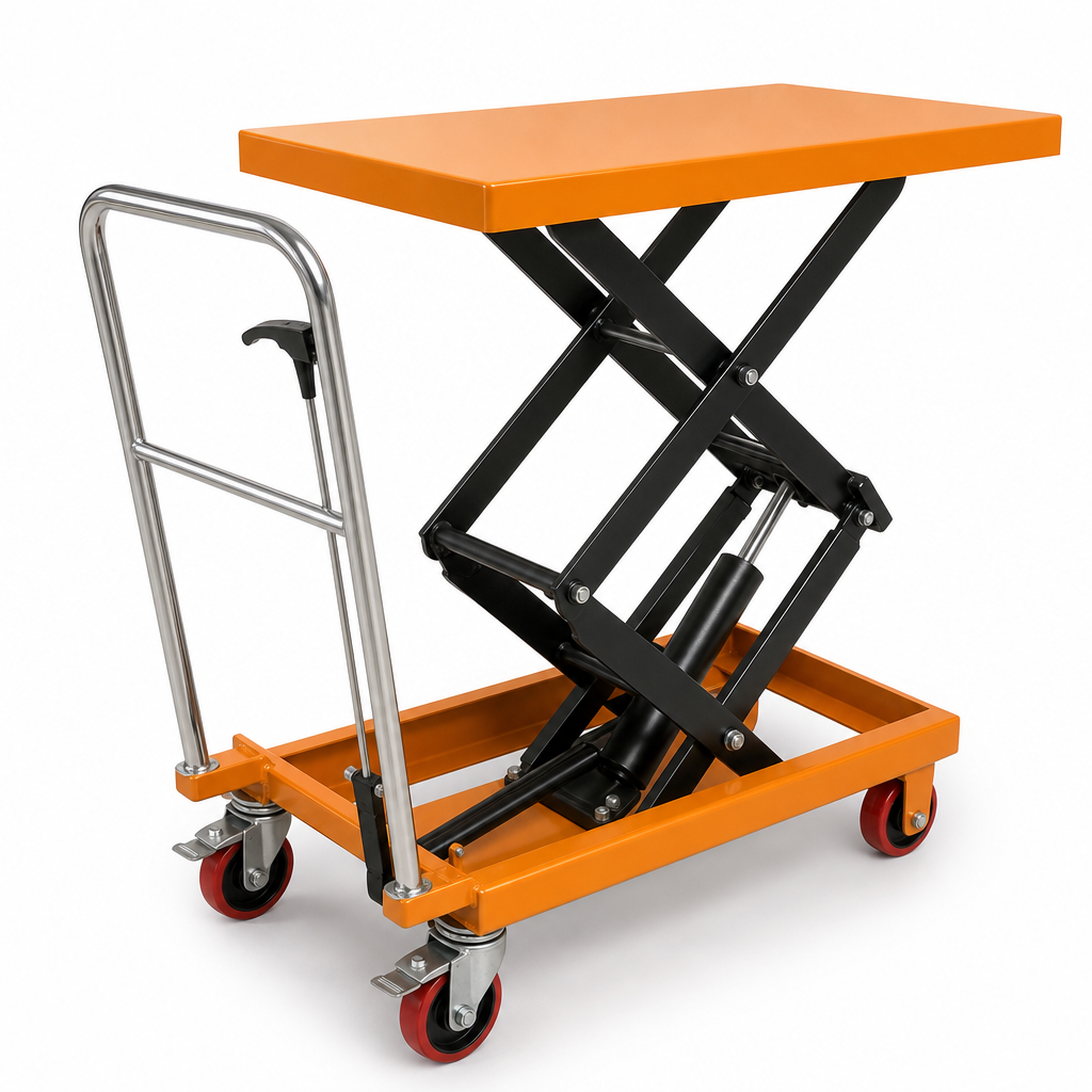 Mobile Hydraulic Scissor Lift Table 300kg Capacity