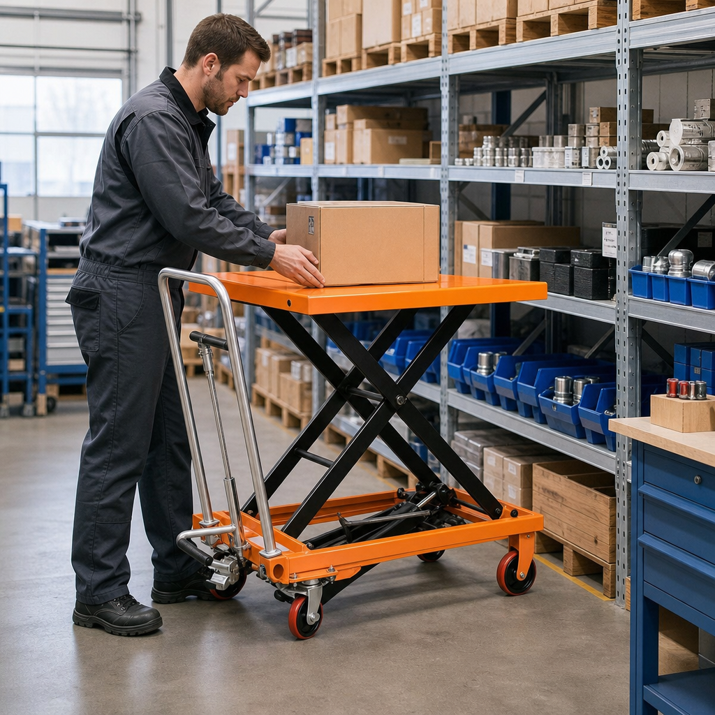 Mobile Hydraulic Scissor Lift Table 500kg