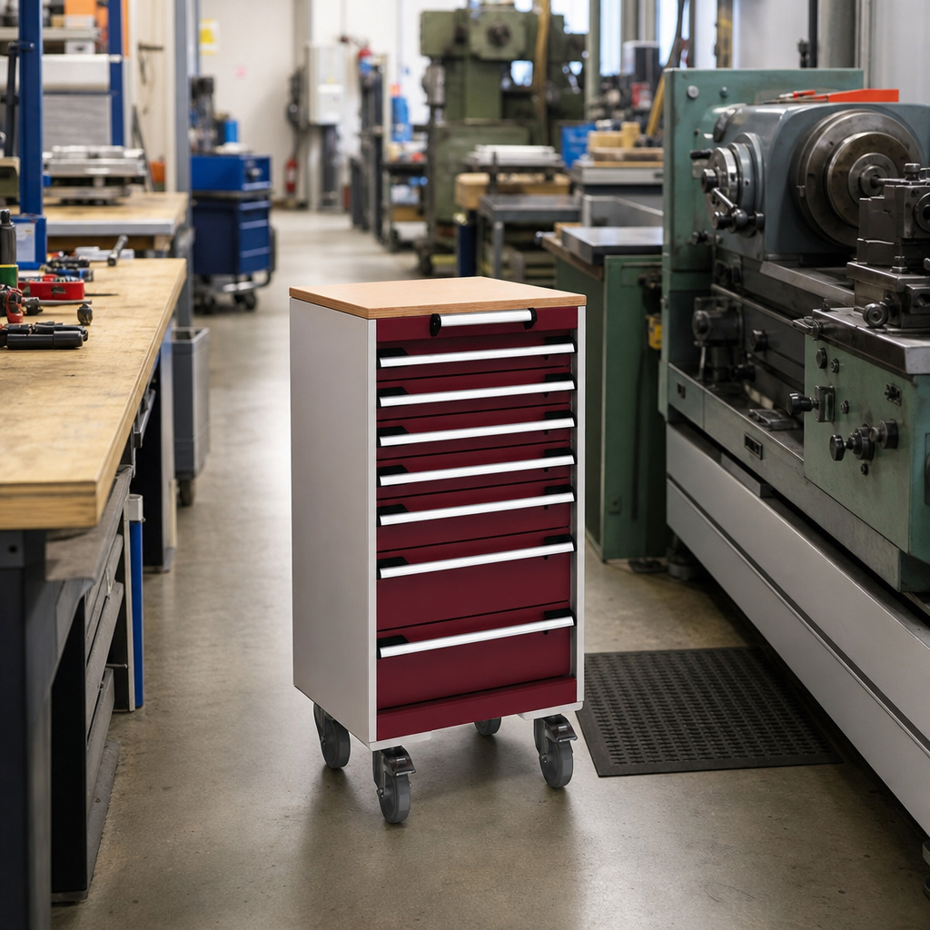 Mobile Multi Drawer Tool Cabinet 990 x 525 x 525mm