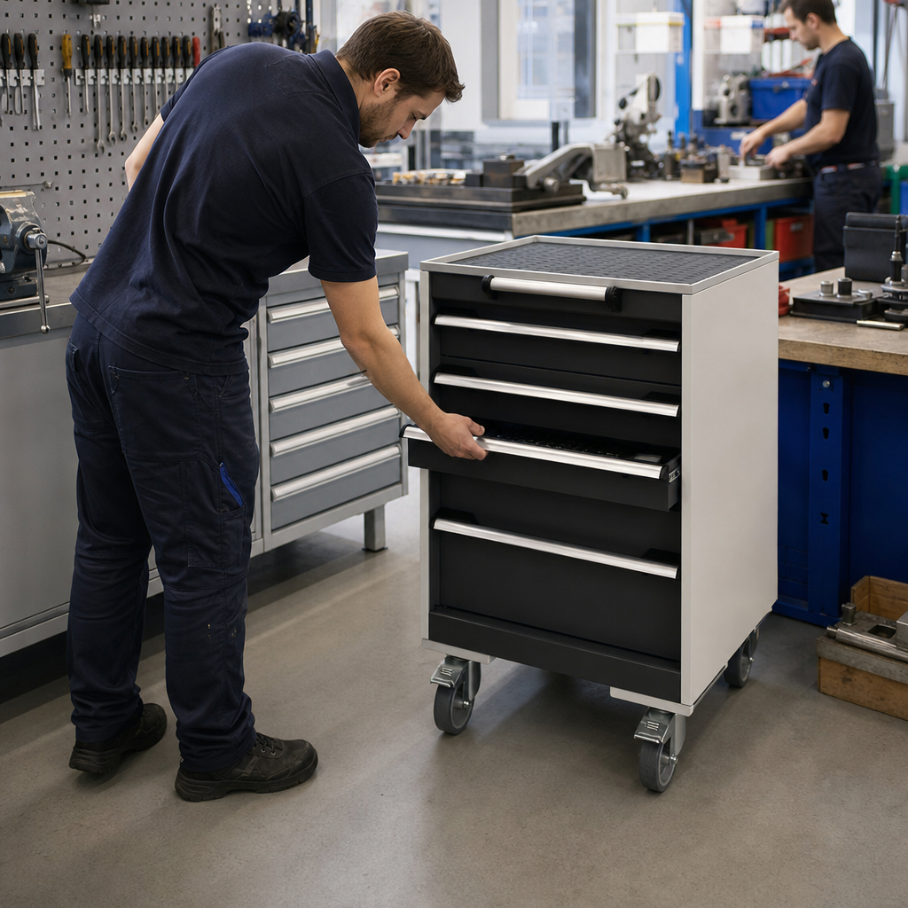 Mobile Multi Drawer Tool Storage Cabinet 790 x 525 x 525mm