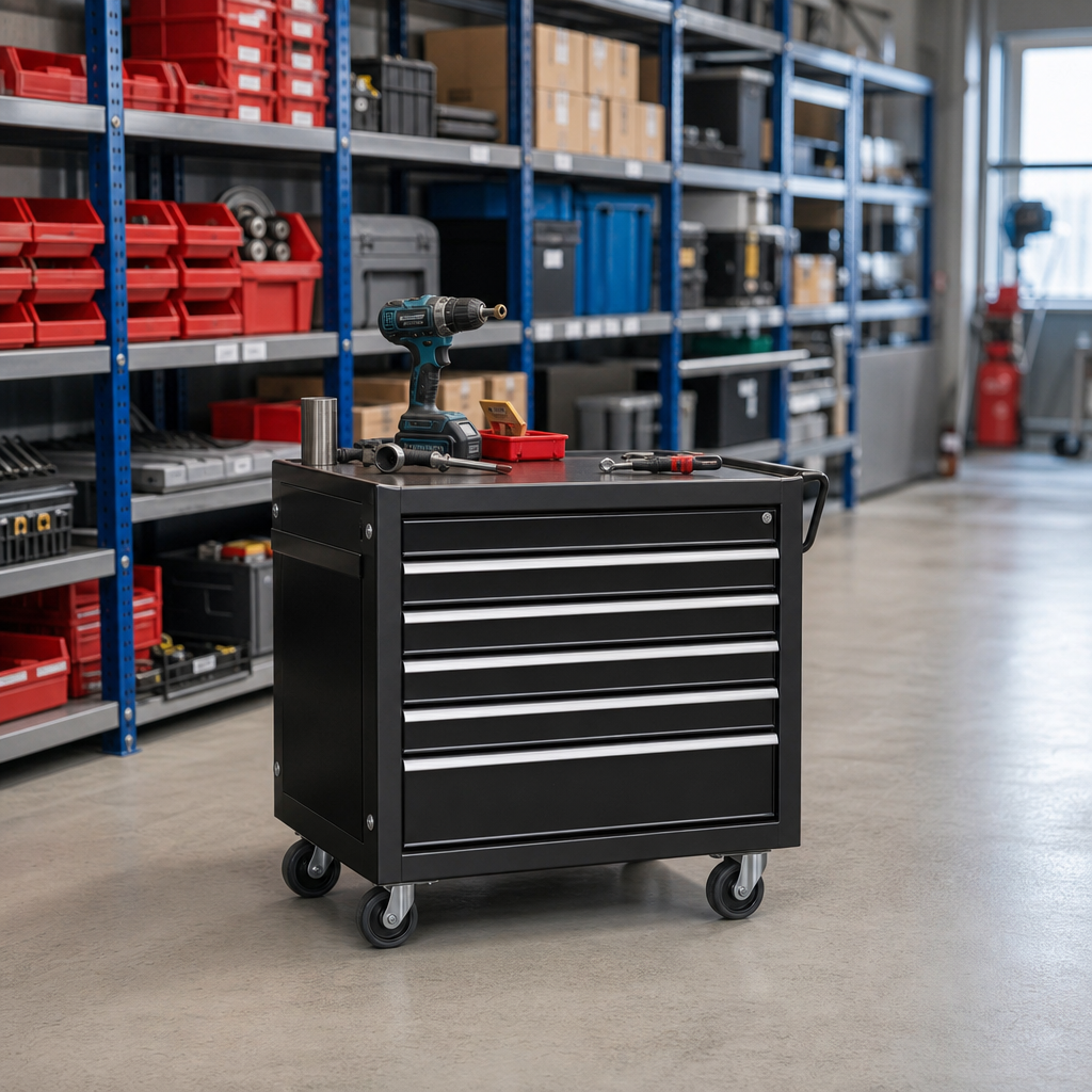 Mobile Multi Drawer Tool Storage Cabinet 790x650x650mm