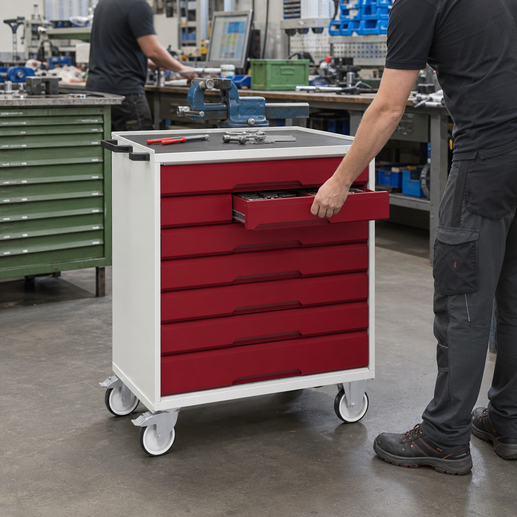 Mobile Multi-Drawer Tool Storage Cabinet 965x800x550mm