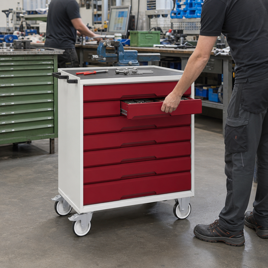 Mobile Multi-Drawer Tool Storage Cabinet 965x800x550mm