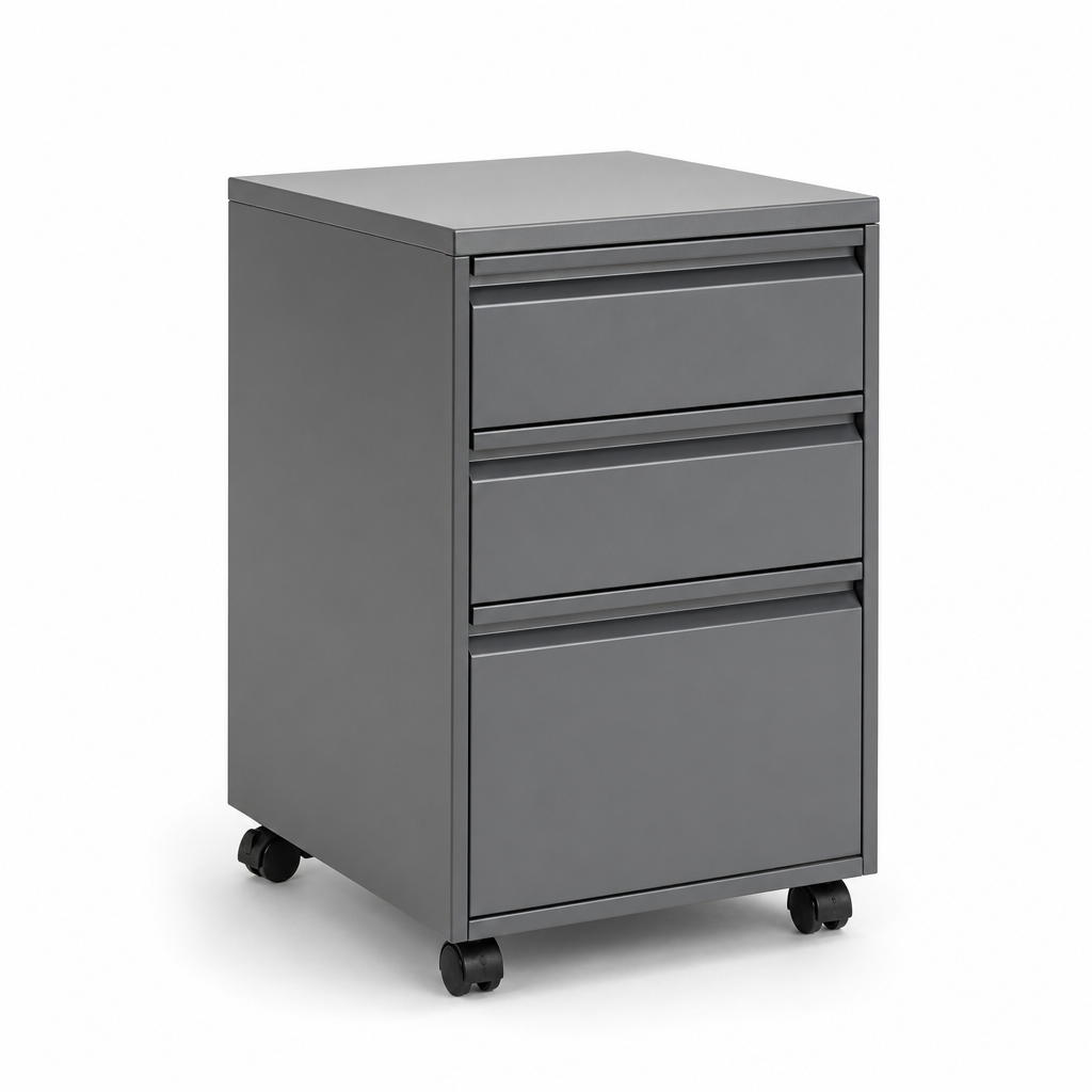 Mobile Pedestal Filing Cabinet With 2 or 3 Drawers